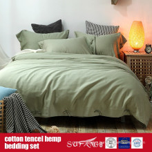 Cotton Lyocell Hemp Blended Duvet Cover Set Factory Direct Sale